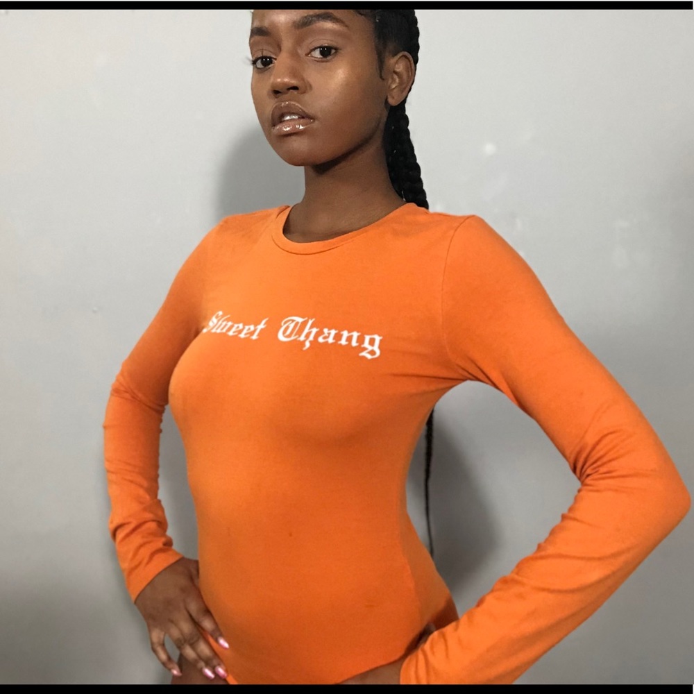 Orange Sweet Thang Body Suit